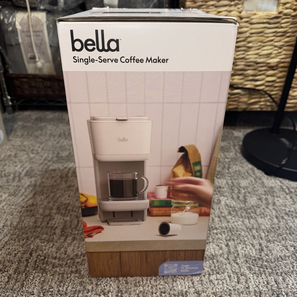 Bella Single Serve Coffee Maker (Size Your Way Size 6oz-14oz) Oatmilk Color- NEW - Picture 14 of 14